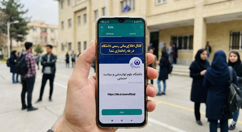 کانال رسمی روابط عمومی دانشگاه در پیام‌رسان بله